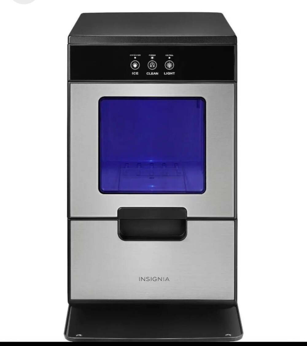 Insignia Portable Nugget Ice Maker with Auto Shut-Off - Stainless Steel